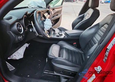 2019 Alfa Romeo Stelvio Ti z USA, uszkodzony, nr VIN ZASPAKBN7K7C50112